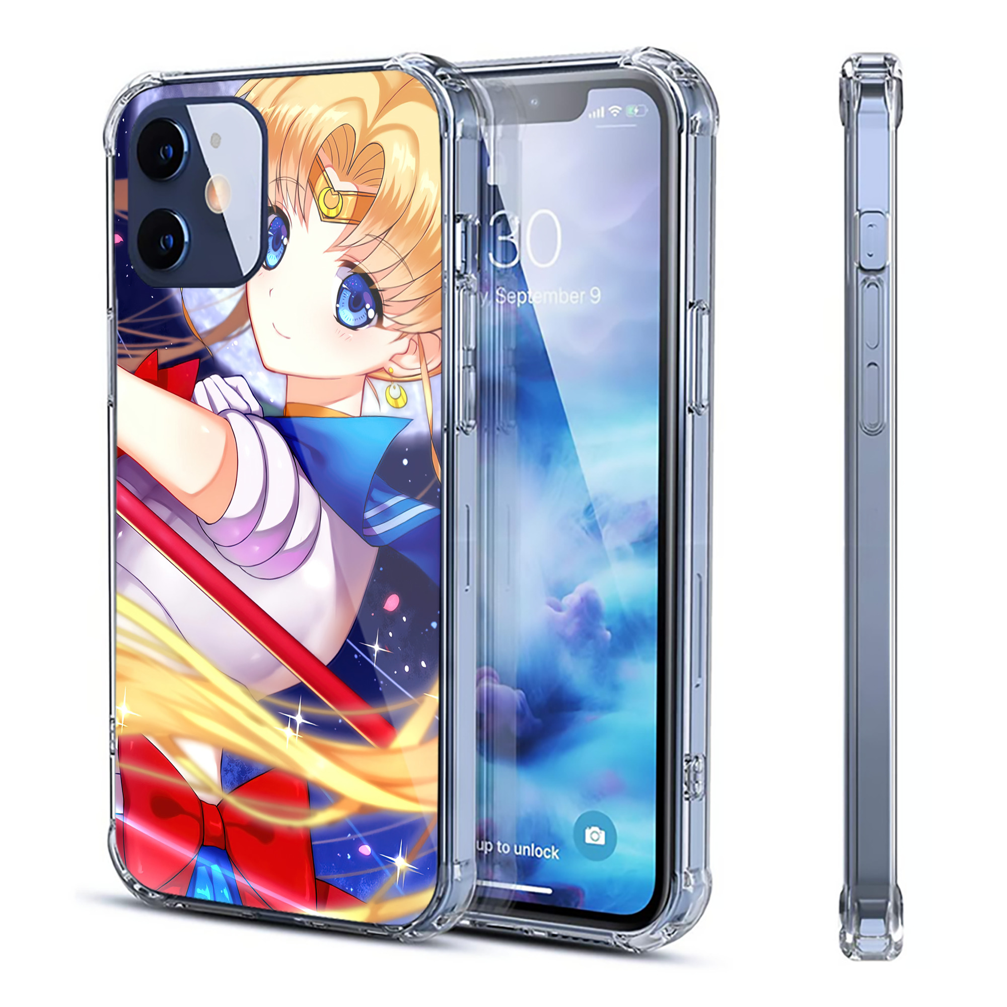 （画像用） 美少女戦士セーラームーン Sailor Moon 【iPhone 12シリーズ対応】透明スマホケース（クリアソフトケース）